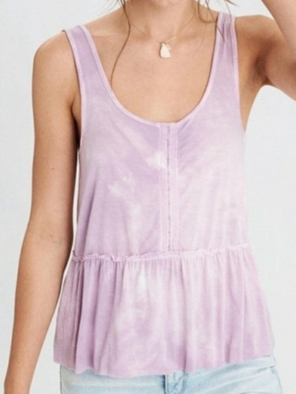 American Eagle Soft & Sexy Lilac Tie Dye Tank